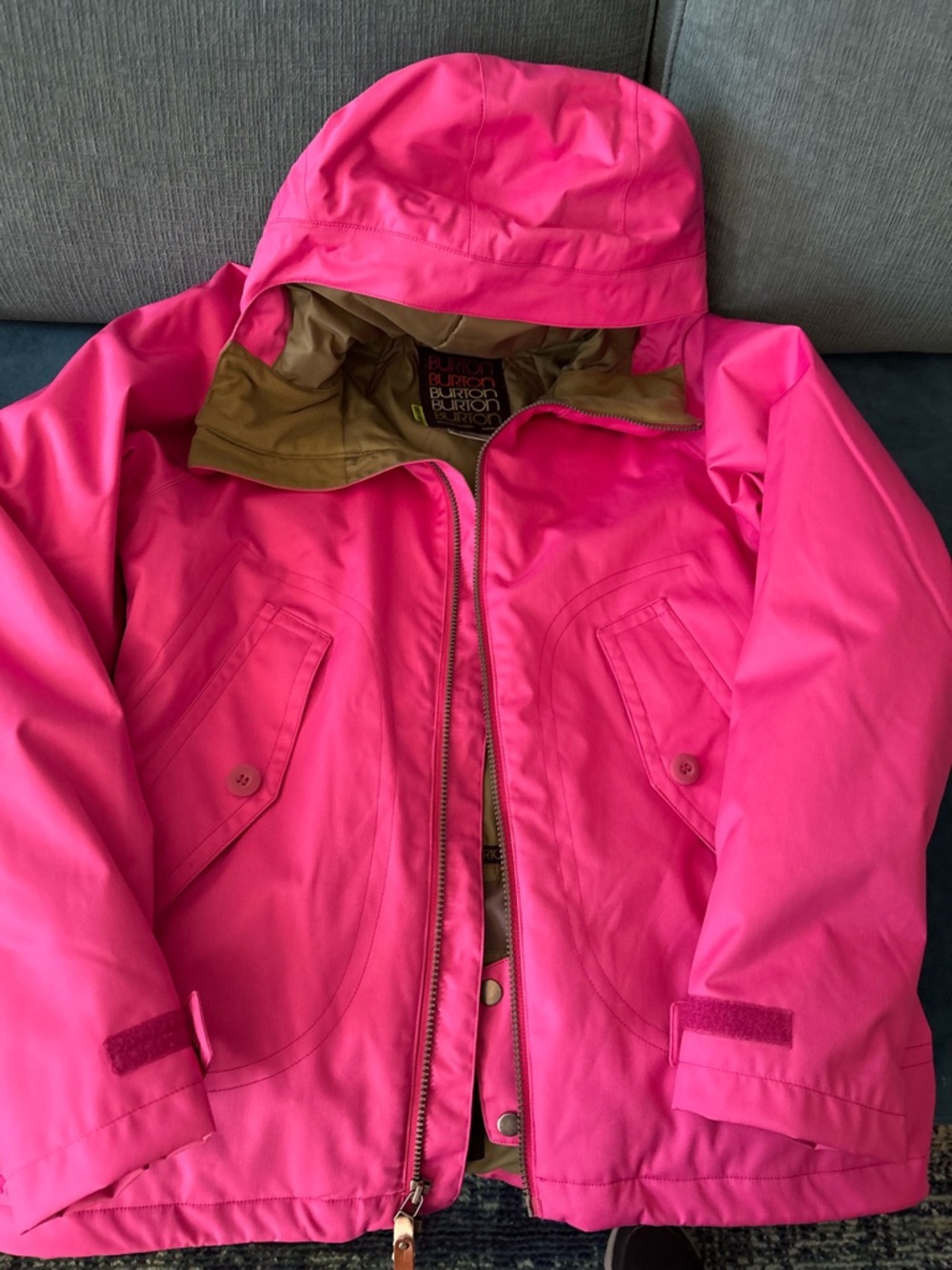 Burton Kids Bright Pink Hooded Raincoat